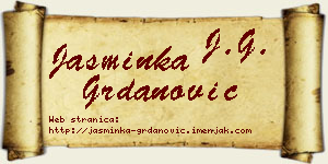 Jasminka Grdanović vizit kartica
